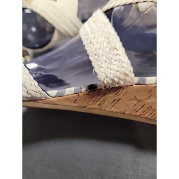 Sperry Top-Sider Alvina Ivory Wedge Espadrille Sandals ⛵ Summer Chic Size 10M - Picture 4 of 8